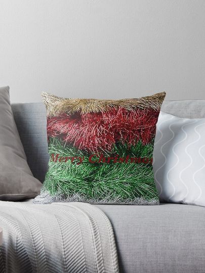 Chrismas tinsel Pillow
