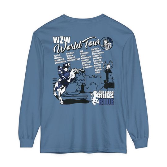WZW World Tour Long Sleeve on Comfort Colors