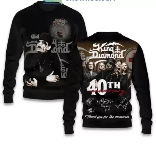 King Of Diamond 40th Anniversary Thank You 3D Sweatshirt