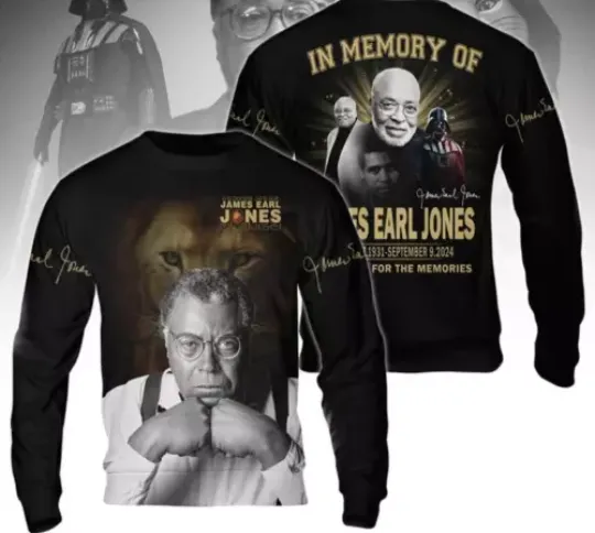 James Earl Jones In Memory Of The Legend 2024 3D Sweatshirt