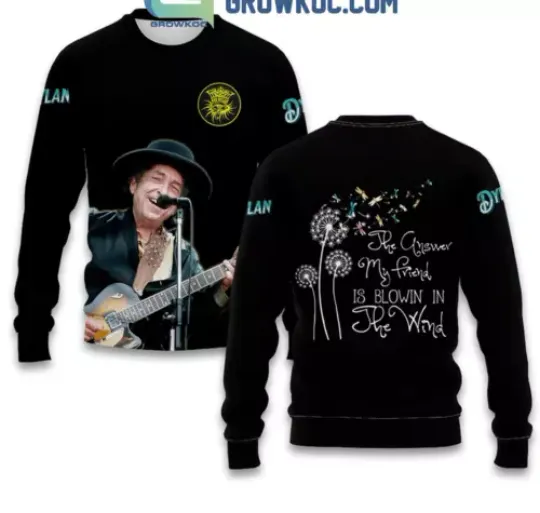 Bob Dylan The Answer My Friend Is Blowin’ In The Wind 3D Sweatshirt