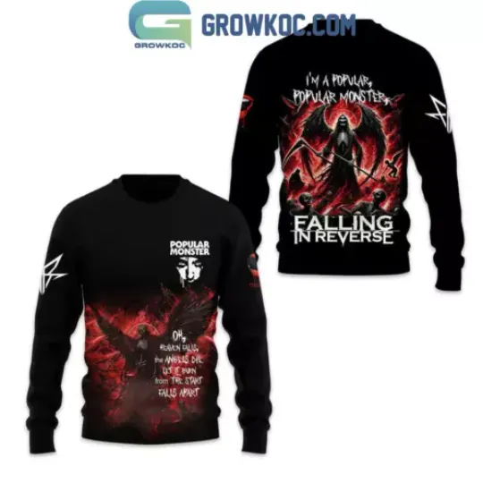 Falling In Reverse Popular Monster Oh Heaven Falls The Angels Die 3D Sweatshirt