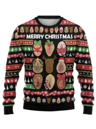 Funny Merry Clitmas Christmas Ugly Sweater, Xmas Lover Ugly Sweatshirt