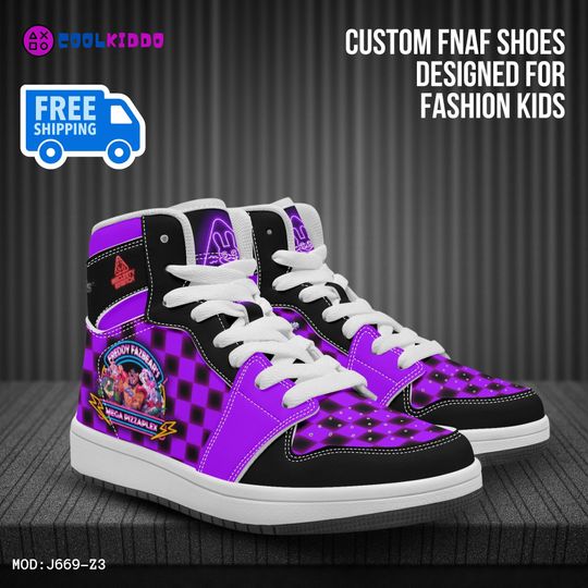 Freddy Five Nights Security Breach Character Basketball Shoes | Winter Shoes | Gift For Men/Women, Casual Sneakers, Street Footwear