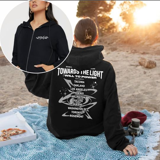 Ateez Towards The Light: Will To Power World Tour Zip Hoodie, Ateez Will Shirt