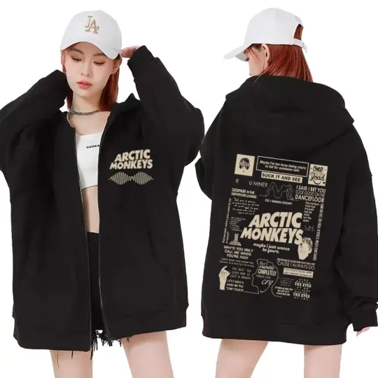 Rock Arctic Monkeys Music Tour Zipper Hoodie | Casual Shirt | Unisex Winter Shirt