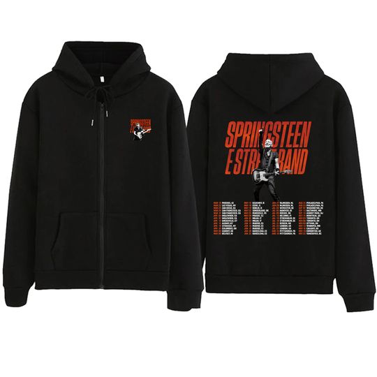 Bruce Springsteen Zipper Hoodie | Casual Shirt | Unisex Winter Shirt