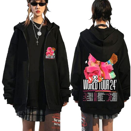 Rapper Ice Spice Zipper Hoodie | Casual Shirt | Unisex Winter Shirt