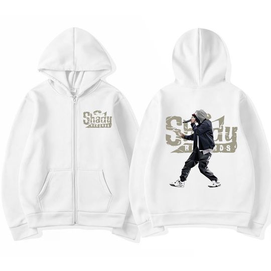 Hip Hop Singer Eminem Men's Zipper Hoodie | Casual Shirt | Unisex Winter Shirt