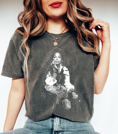 Vintage Janet Jackson Shirt, Janet Jackson Fan Gift Shirt, Queen of Pop Janet Jackson Shirt, Rock Style Bootleg Tee
