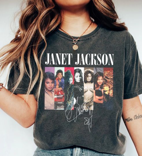 Janet jackson T shirts, Janet Jackson Vintage 90s T shirt, Janet jackson Vintage Music, Hip Hop tshirt, Gift for men women