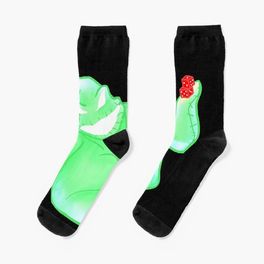 Oogie Boogie Illustration Socks