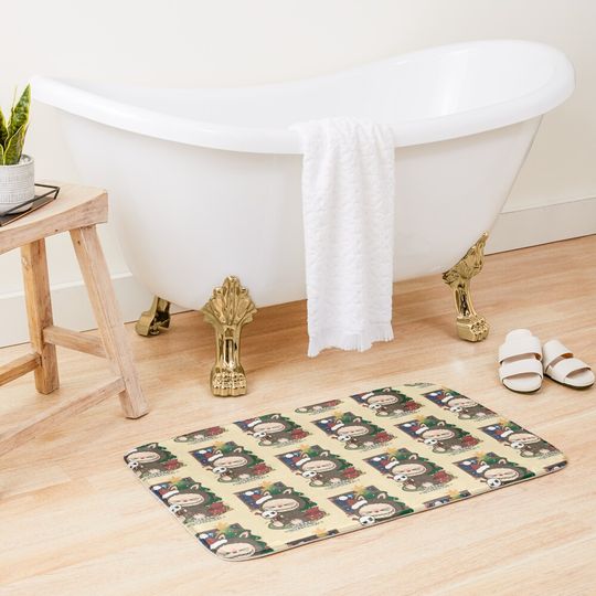 Christmas Labubu  Bath Mat