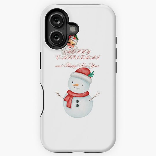 Discover Merry Chrismas And Happy New Year iPhone Case