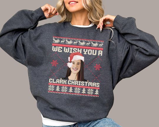 Caitlin Clark Ugly Christmas Shirt | Holiday Basketball Sweater Gift | Youth & Adult Unisex Sweatshirt
