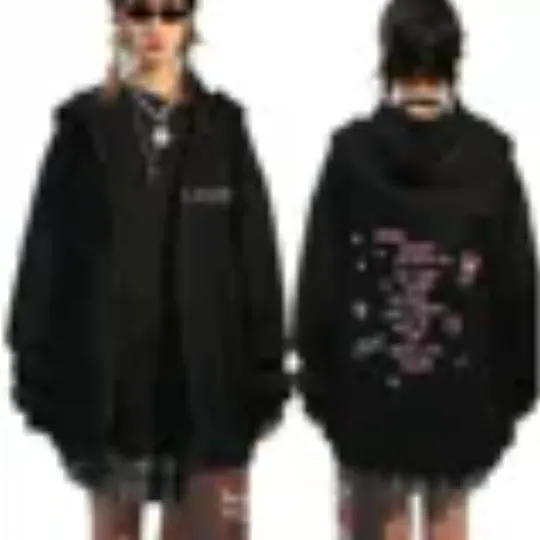 Rapper Lil Peep Graphic Zipper Hoody