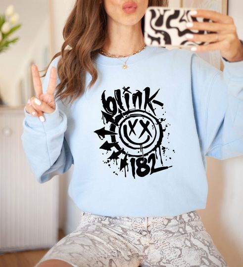 B182 Sweatshirt, Smile Face Sweatshirt, Funny Smile Sweatshirt, B182 Rock Sweatshirt, Trendy Woman Sweatshirt, Retro Sweatshirt