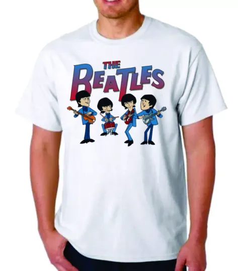 THE BEATLES SATURDAY MORNING CARTOON T-SHIRT version 3