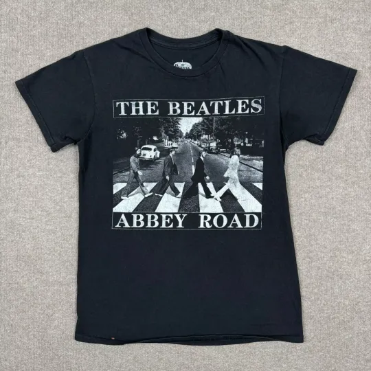 The Beatles T Shirt Adults Size S Black Short Sleeve Crew Neck Casual Unisex