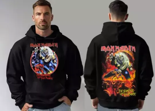 IRON MAIDEN THE NUMBER OF THE BEAST 666 HOODIE