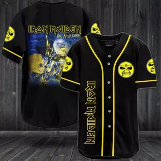New IRON MAIDEN Band BASEBALL JERSEY