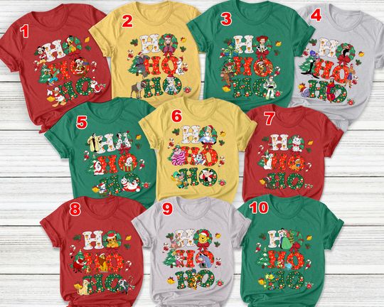 Christmas Mickey Mouse And Friends Shirts,Christmas HoHoHo Shirts,Magic Kingdom Shirt,Christmas Disney Friend Shirt