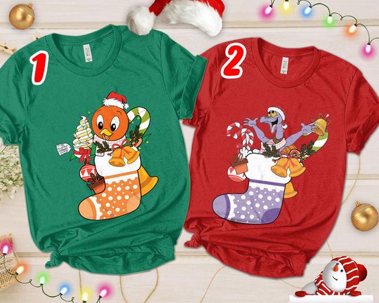 Orange Bird Christmas Light T-shirt, Disney Epcot Center, Mickey's Very Merry Xmas Xmas Tee, Magic Kingdom Family Holiday Gift
