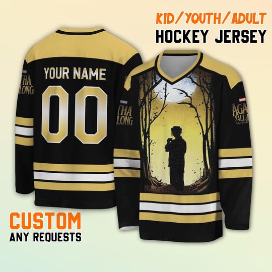 Personalized Agatha All Along Lilia Calderu Hockey Jersey, Custom Lilia Calderu Hockey Jersey, Disney Agatha All Along Hockey Shirt