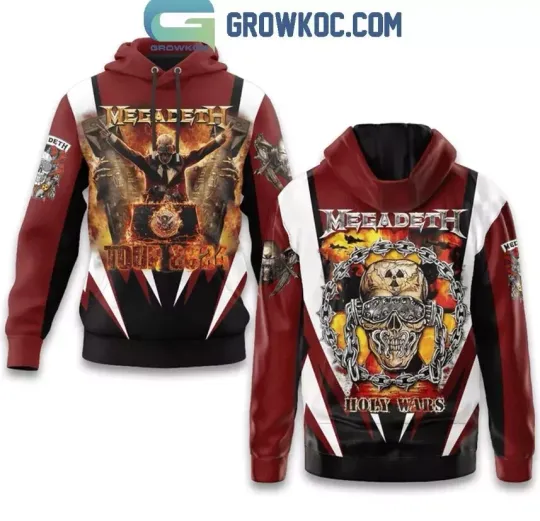 NEW!!! Megadeth Holy Wars Tour 2024 Fan Hoodie 3D