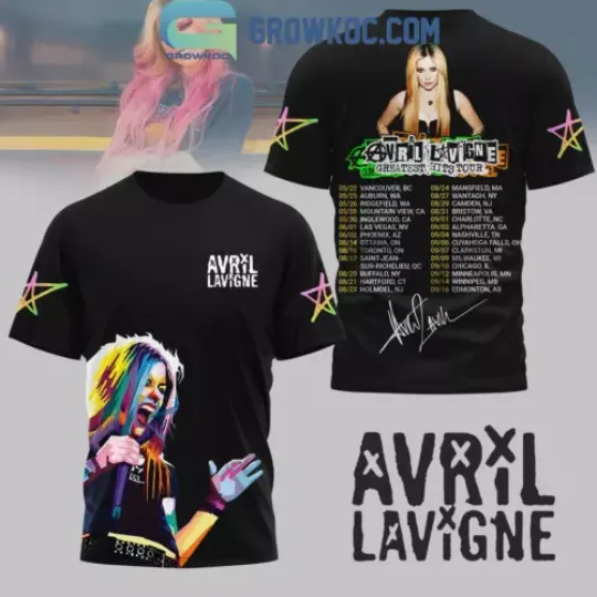 Avril Lavigne The Greatest Hits Tour 2024 3D T-Shirt