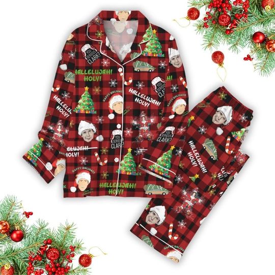 National Lampoon's Christmas Pajamas Set, You Serious Clark Shirt, Griswold Tree Farm Tee, Xmas Movie Matching Set, Holiday Gift