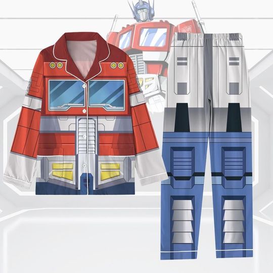 Christmas Transformers Optimus Prime Pajamas Set, Disney Costume Shirt, Transformers Cosplay Shirt, Autobot Pajamas, Shirt For Men