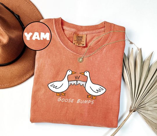 Goose Bumps Comfort Colors Shirt, Silly Goose T-shirt, Funny Goose Outfit, Goose Lover Tee, Goose Couple Clothing, Sarcastic Goose Gifts