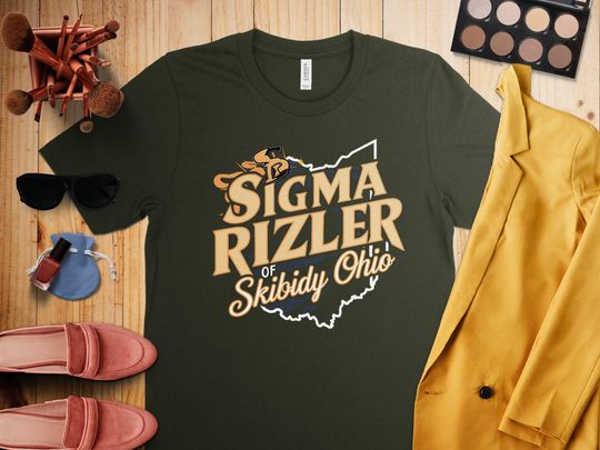 Sigma Rizler of Skibidy Ohio T-Shirt, Funny Ohio Meme Shirt, Cool Graphic Tee, Unique Ohio Gift