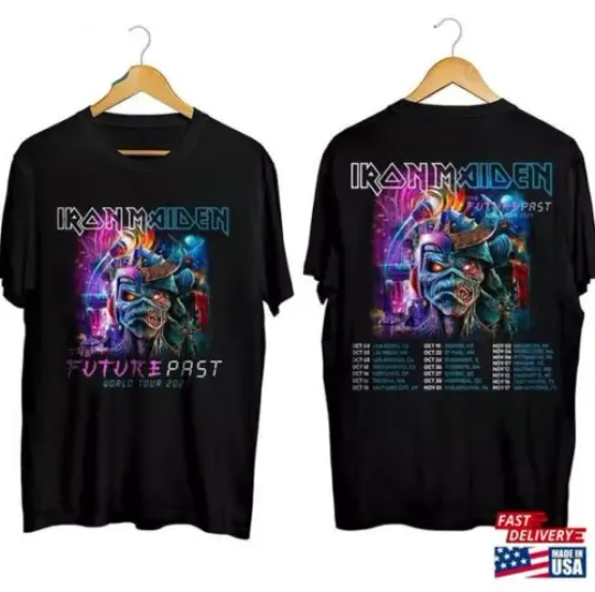 Iron Maiden Shirt Unisex T-shirt Double Sided