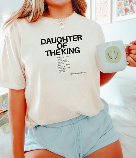 Comfort Colors  Religious Shirt, Child of God Shirt, Daughter of the King Shirt, Love Like Jesus Shirt, christian merch, Bible Verse Shirt