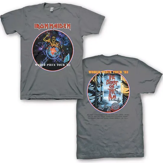 Iron Maiden "World Peace Tour"  Double Sided T-Shirt - S - 3X