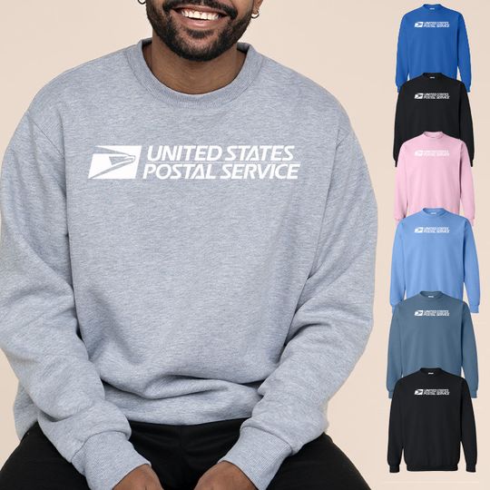 Postal Service-  Sweatshirt Crewneck Postal Worker, Post Office, Mail Carrier, Rural Carrier, Sweatshirt White Logo