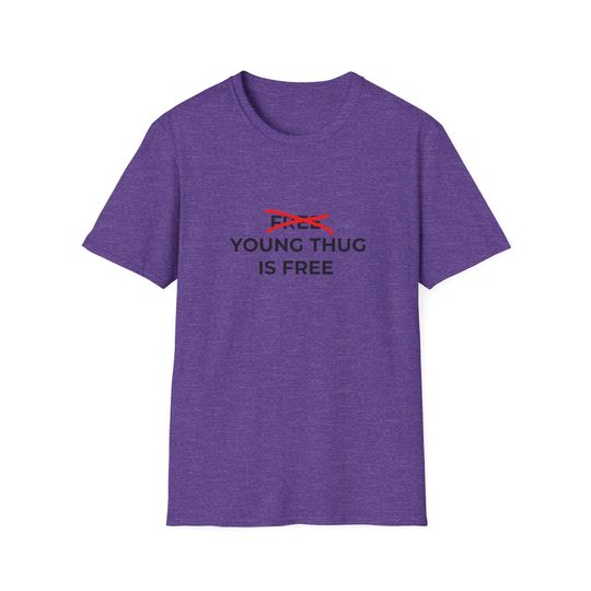 Young Thug Freedom T-Shirt, Urban Streetwear Tee, Unisex Graphic Shirt, Hip Hop Fashion Top