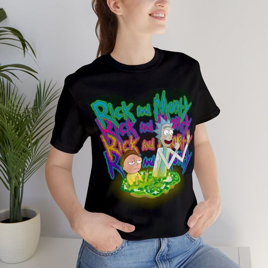 Rick and Rickandmorty Flip Unisex Jersey Short Sleeve T-Shirt