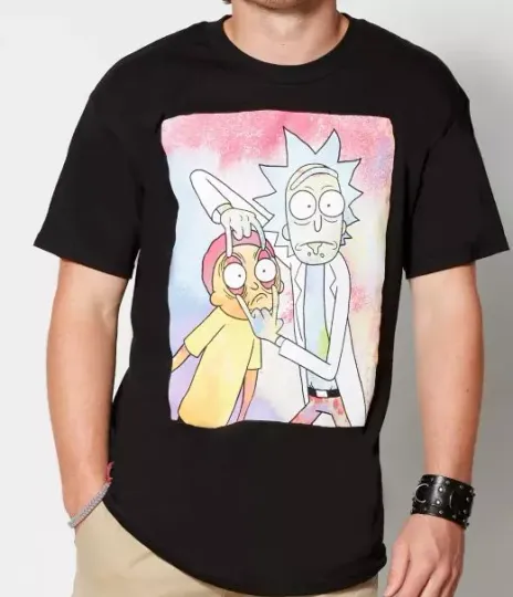 Neon Rick And Rickandmorty T-Shirt Unisex S