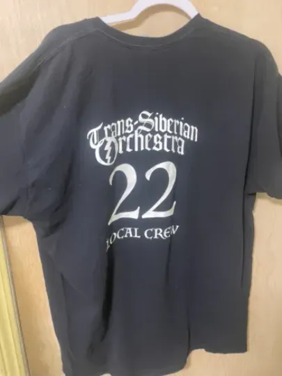 Trans Siberian Orchestra Local Crew Tour Band Tee Black T Shirt Size XL RARE