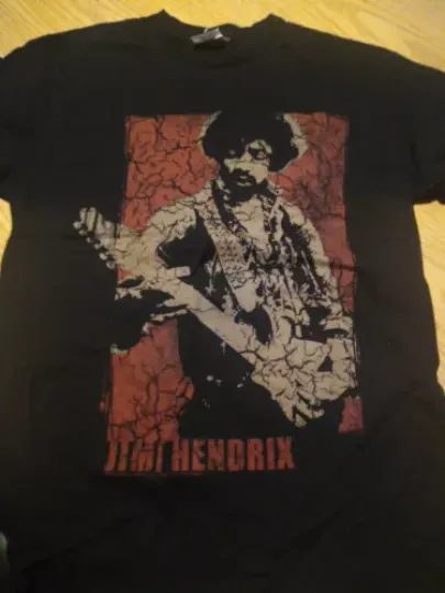 Vintage 2005 Jimi Hendrix Rare Band Tee Faded Black T Shirt Size Small New