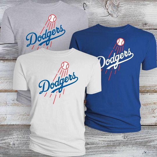 Dodgers Shooting Ball T-Shirt LAD Los Angeles Graphic Cotton LA
