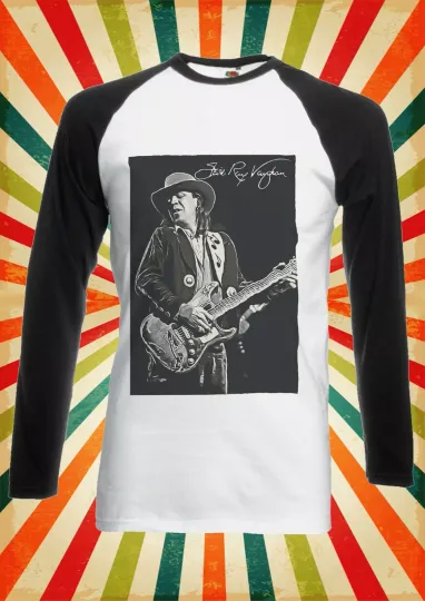 Stevie Ray Vaughan Cool Fun Men Women Long Short Sleeve Baseball Shirt
