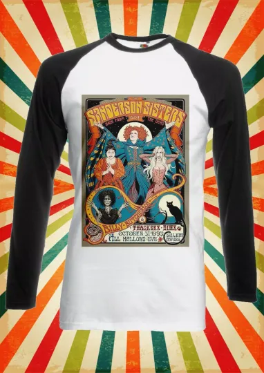 Sanderson Sisters Hocus Pocus Men Women Long Short Sleeve Baseball Shirt