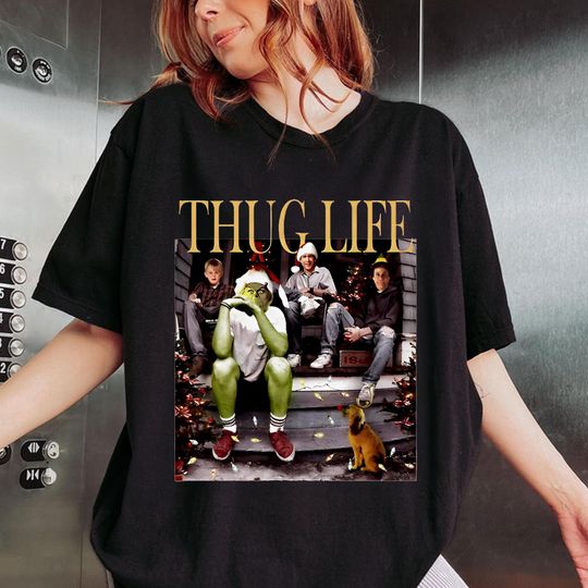 Thug Life Christmas Shirt, Funny Christmas Thief Shirt