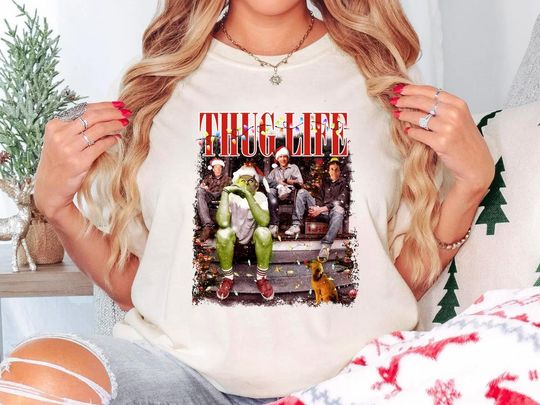 Comfort Colors Thug Life Christmas Movie Shirt, Christmas Friends Shirt, Thug Life Christmas Movie Shirt, Christmas Gifts