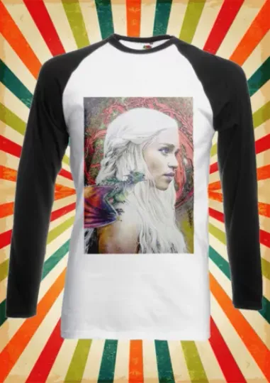 Game of Thrones Khaleesi Hipster Men Women Long Short Sleeve Baseball Shirt