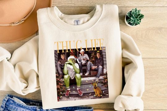 Thug Life Christmas Movie Shirt, Christmas Friends Sweatshirt, Thug Life Christmas Movie Sweater, Christmas Gifts, Ugly Sweater